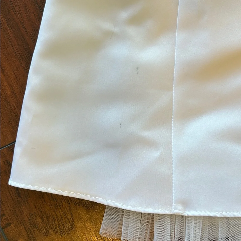 Bonnie Jean White Dress with Pearl Accents First Communion 6X